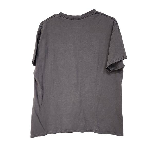 Jurassic Park Velociraptor Dinosaur T-Shirt Short Sleeve Crew Neck Gray Medium - Picture 2 of 5